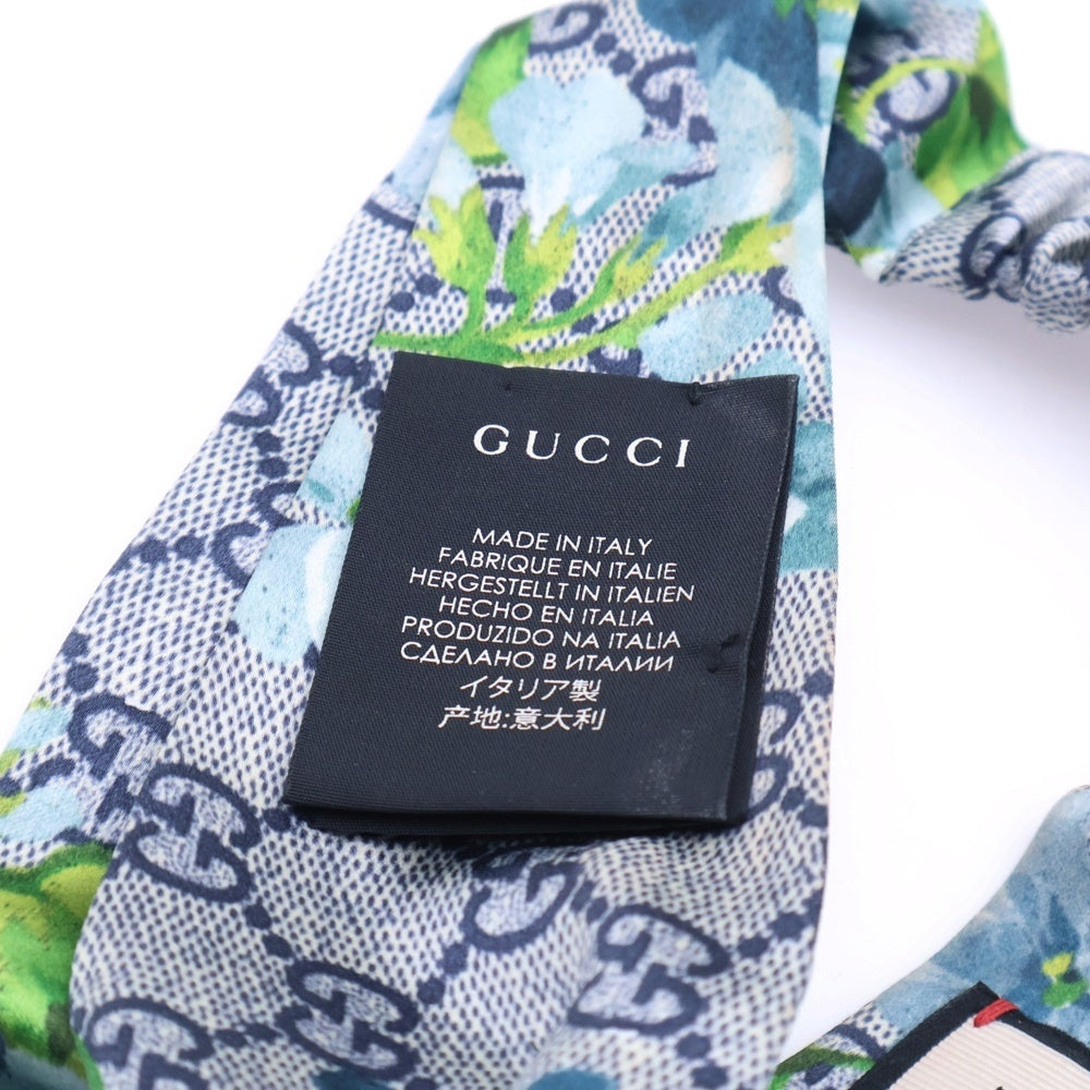 GUCCI(グッチ) Silk Hair Band GG花柄 シルクヘアバンド グレー レディース