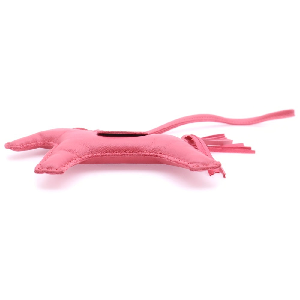 HERMES(エルメス) ロデオチャーム MM レザーキーホルダー チャーム ピンク Y刻印