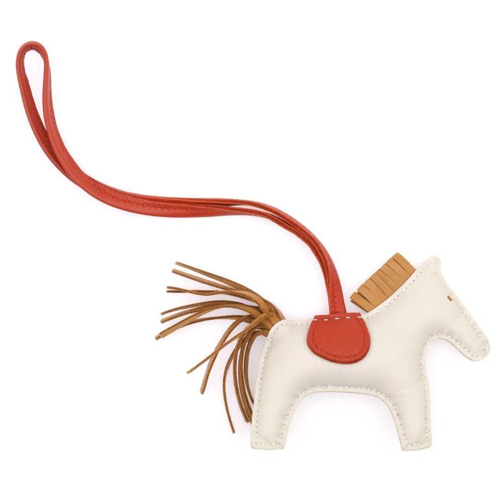 HERMES(エルメス) ロデオチャーム PM アニョーミロ キーホルダー レザー チャーム クレ セサミ Y刻印