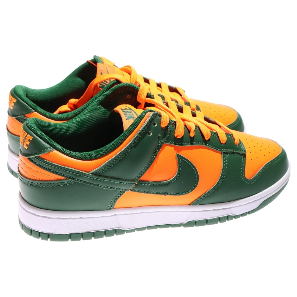 NIKE(ナイキ) DUNK LOW RETRO GORGE GREEN/TOTAL ORANGE-WHITE ナイキ ダンク ロー レトロ マイアミ ゴージグリーン ローカットスニーカー US8.5/26.5cm DD1391-300