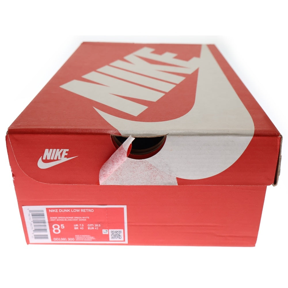 NIKE(ナイキ) DUNK LOW RETRO GORGE GREEN/TOTAL ORANGE-WHITE ナイキ ダンク ロー レトロ マイアミ ゴージグリーン ローカットスニーカー US8.5/26.5cm DD1391-300