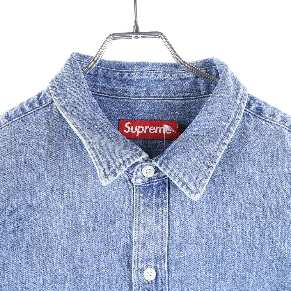 SUPREME(シュプリーム) 24SS Loose Fit Denim Painter Shirt ルーズフィット ペインターデニム 半袖シャツ インディゴ