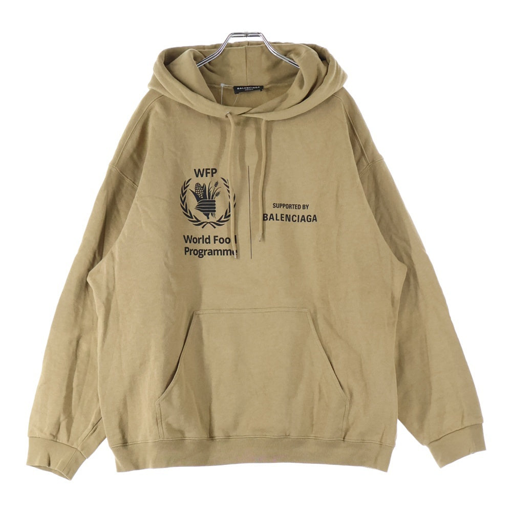 BALENCIAGA(バレンシアガ) WFP World Food Programme ワールド フード プログラムフーディ スウェットパーカー ブラウン 600583 TJVK4