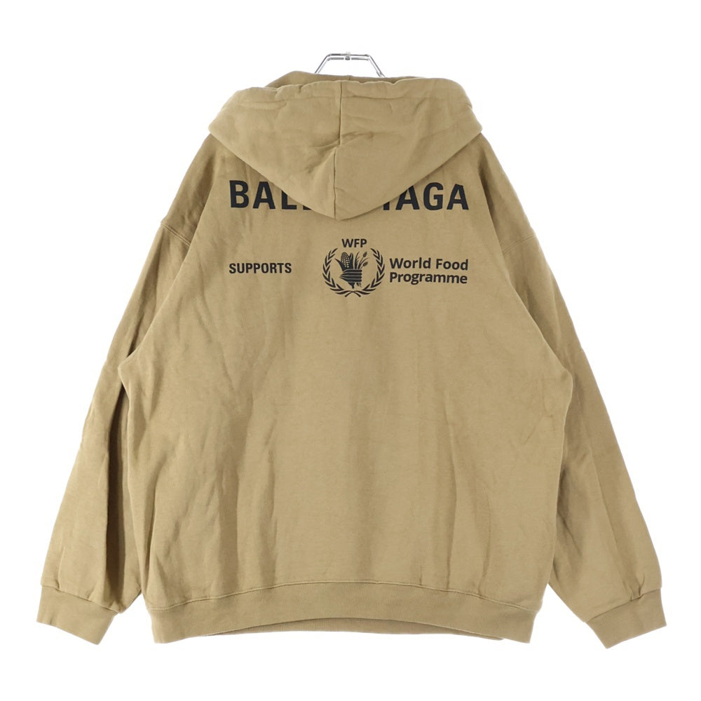 BALENCIAGA(バレンシアガ) WFP World Food Programme ワールド フード プログラムフーディ スウェットパーカー ブラウン 600583 TJVK4
