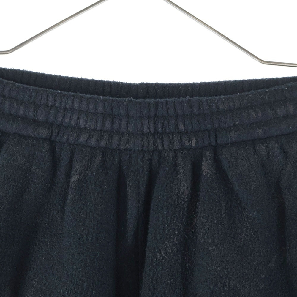 BALENCIAGA(バレンシアガ) 23AW ダーティー加工フリースロングパンツ フルレングスフリーススウェットパンツ ブラック 744513 TJQ32