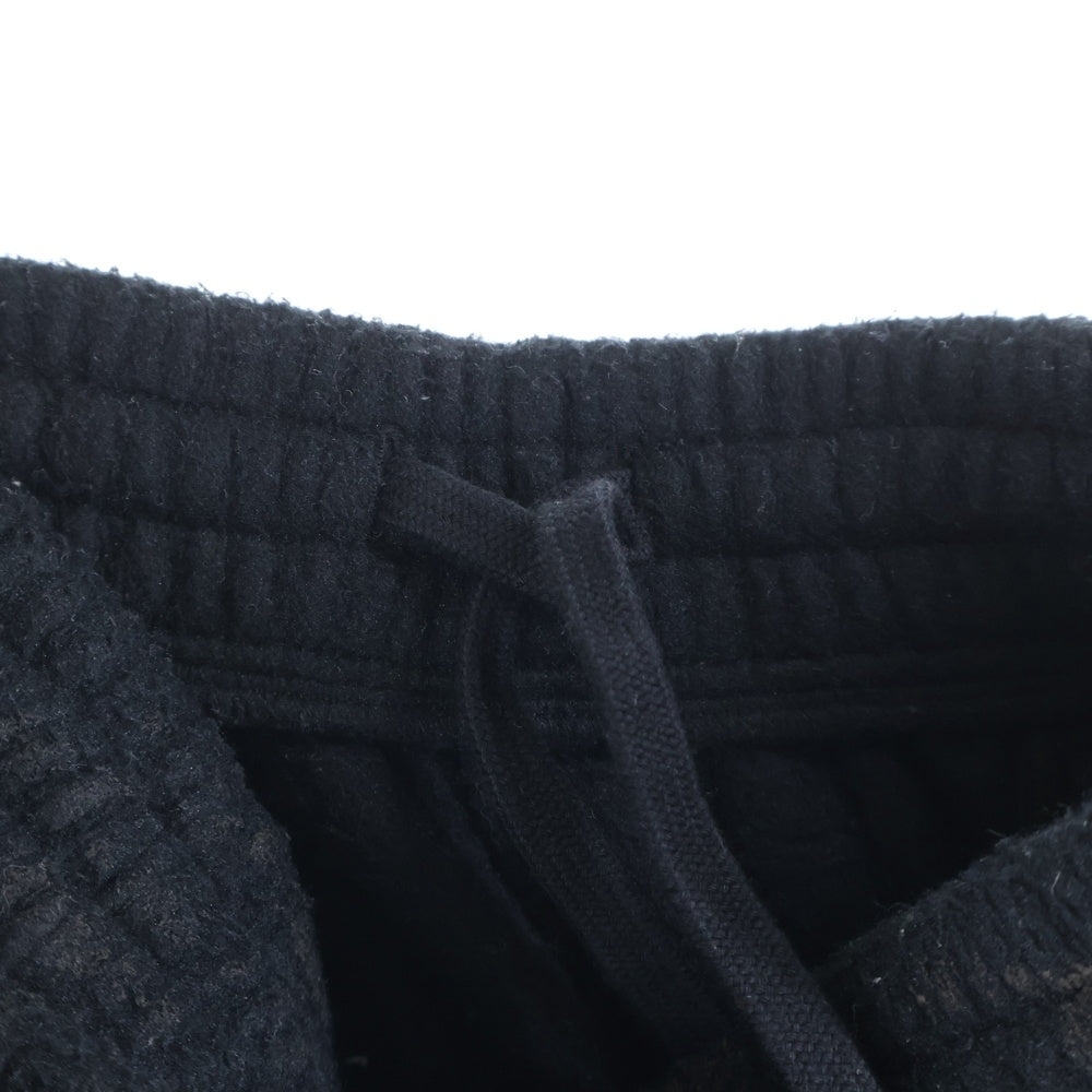 BALENCIAGA(バレンシアガ) 23AW ダーティー加工フリースロングパンツ フルレングスフリーススウェットパンツ ブラック 744513 TJQ32