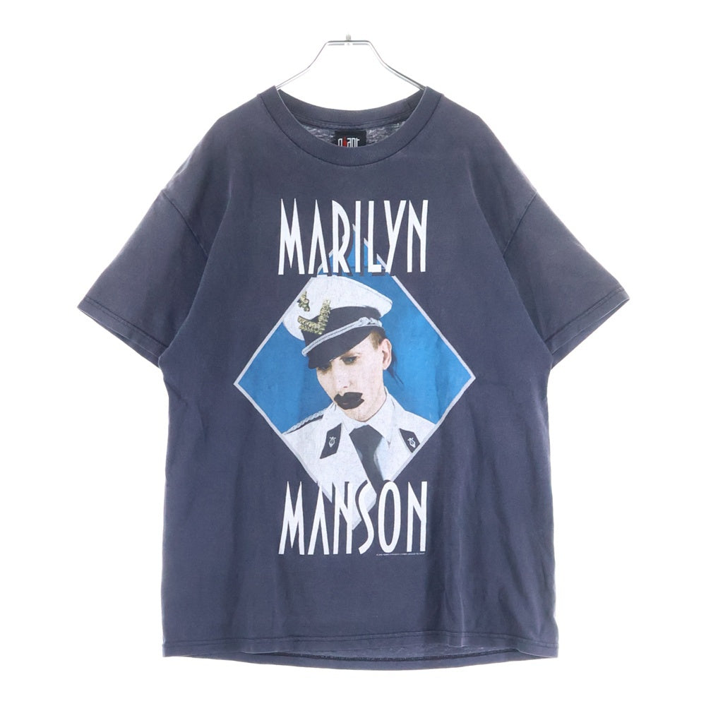 VINTAGE(ヴィンテージ) 99s MARILYN MANSON GROTESK BURLESK TOUR マリリンマンソン グロテスク バーレスク Tシャツ 半袖 カットソー ブラック