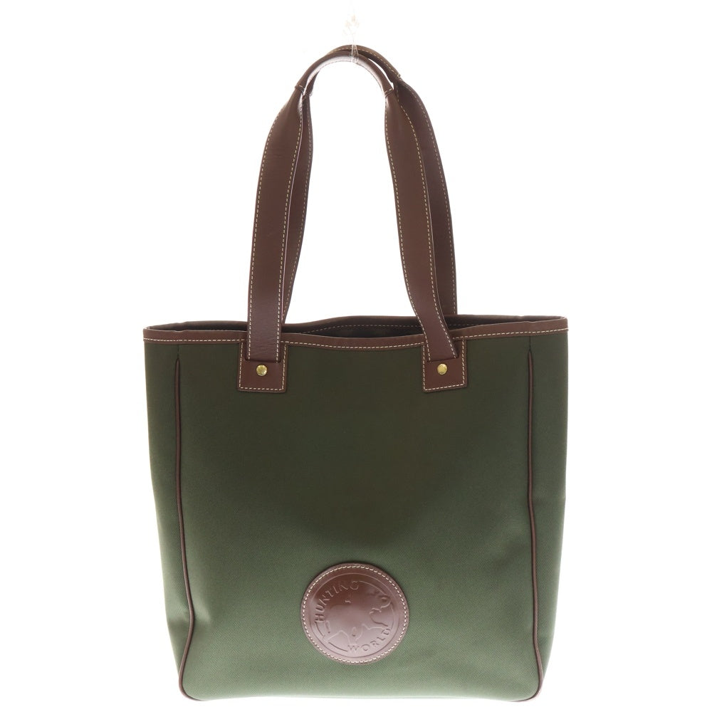 HUNTING WORLD(ハンティングワールド) Tote Bag ロゴパッチ トートバッグ カーキ