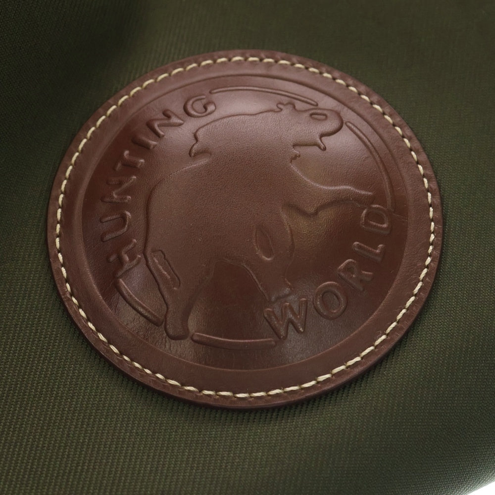 HUNTING WORLD(ハンティングワールド) Tote Bag ロゴパッチ トートバッグ カーキ