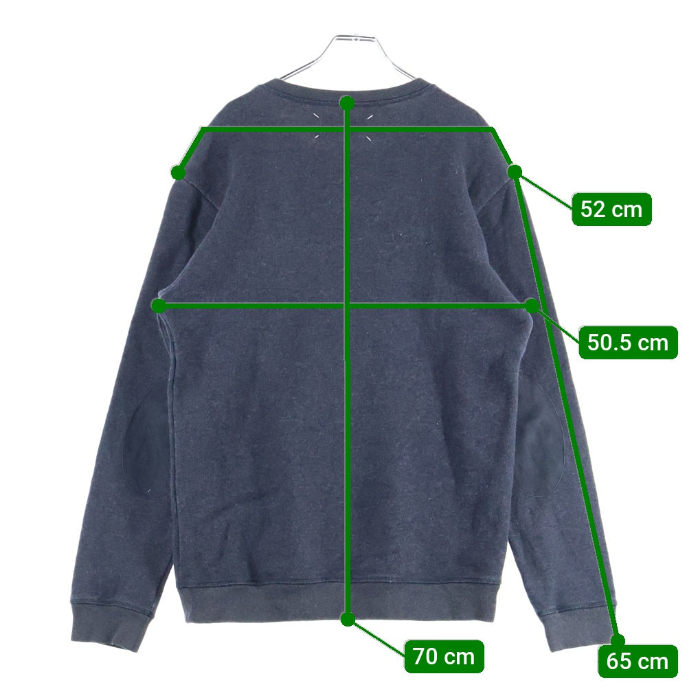 Maison Margiela 14(メゾンマルジェラ) 14AW Sweatshirt アームパッチ クルーネックスウェットトレーナー グレー S30GU0013 S25209