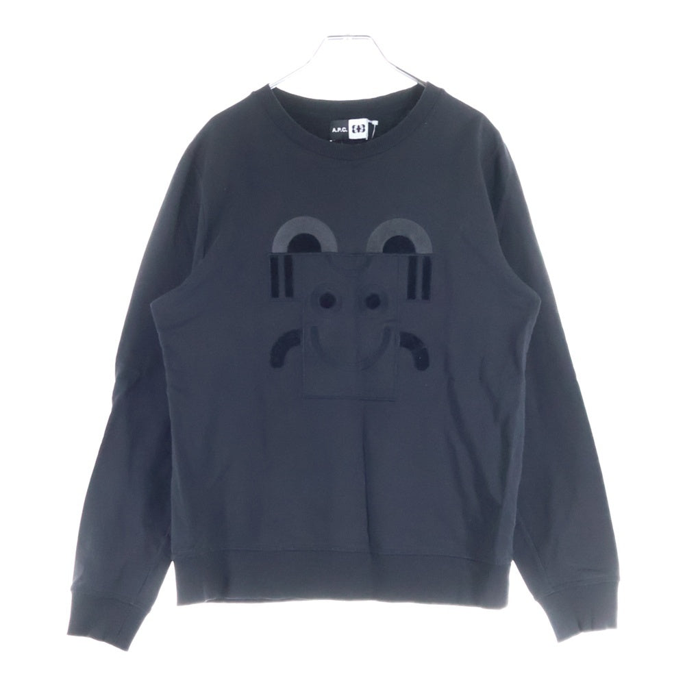A.P.C(アーペーセー) Noir Mister Sweatshirt ノワール ミスター クルーネックスウェットトレーナー ブラック