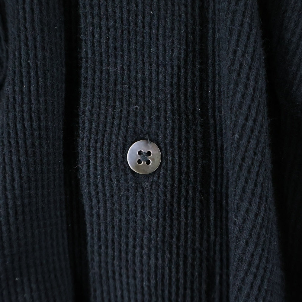 FACETASM(ファセッタズム) ZIP SHIRT ジップデザイン 長袖シャツ ブラック YA-SH-U02