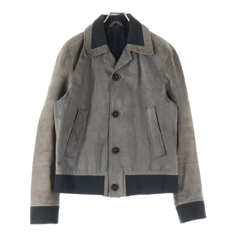 Maison Margiela 10(メゾン マルジェラ) 本人期 Leather Jacket リブレザージャケット ブラウン