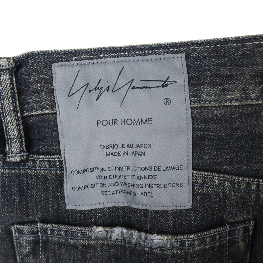 Yohji Yamamoto POUR HOMME(ヨウジヤマモト プールオム) 24AW ×NEIGHBORHOOD SAVAGE DENIM DP BASIC PANTS ネイバーフッド デニムパンツ インディゴ HP-P93-055/242XBYYN-PTM01S