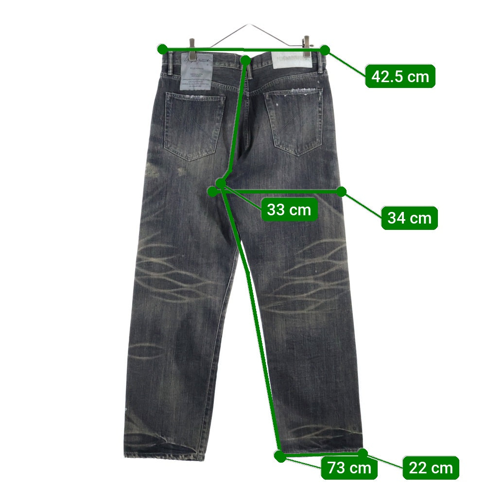 Yohji Yamamoto POUR HOMME(ヨウジヤマモト プールオム) 24AW ×NEIGHBORHOOD SAVAGE DENIM DP BASIC PANTS ネイバーフッド デニムパンツ インディゴ HP-P93-055/242XBYYN-PTM01S