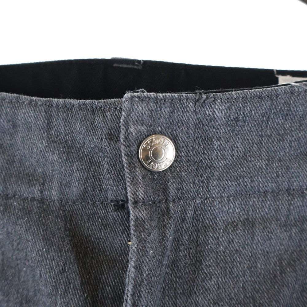 SCHOTT(ショット) COTTON TWILL コットンツイルワークパンツ グレー 3146012
