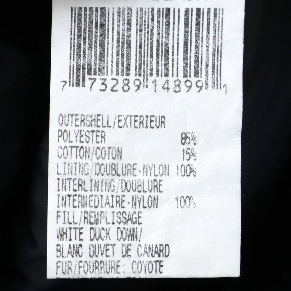 CANADA GOOSE(カナダグース) Russell Down Parka ラッセルパーカー ダックダウンジャケット ブラック 8502MR