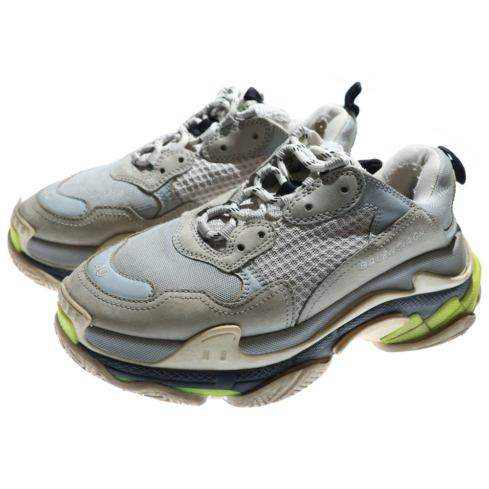 BALENCIAGA(バレンシアガ) TRIPLE S トリプルS メッシュ ローカットスニーカー グレー 544351