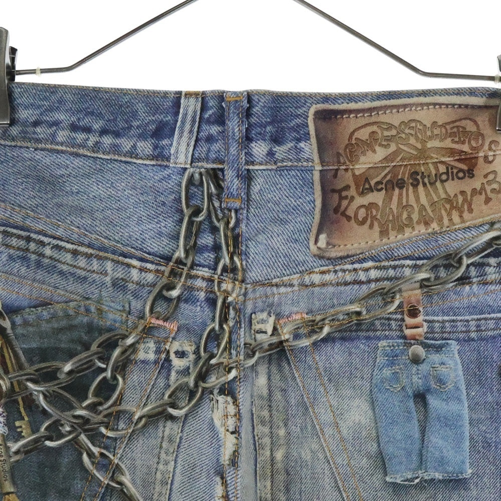 acne studios loose fit shorts 転写　トロンプルイユ Acne Studios(アクネ ストゥディオズ) Loose Fit Shorts