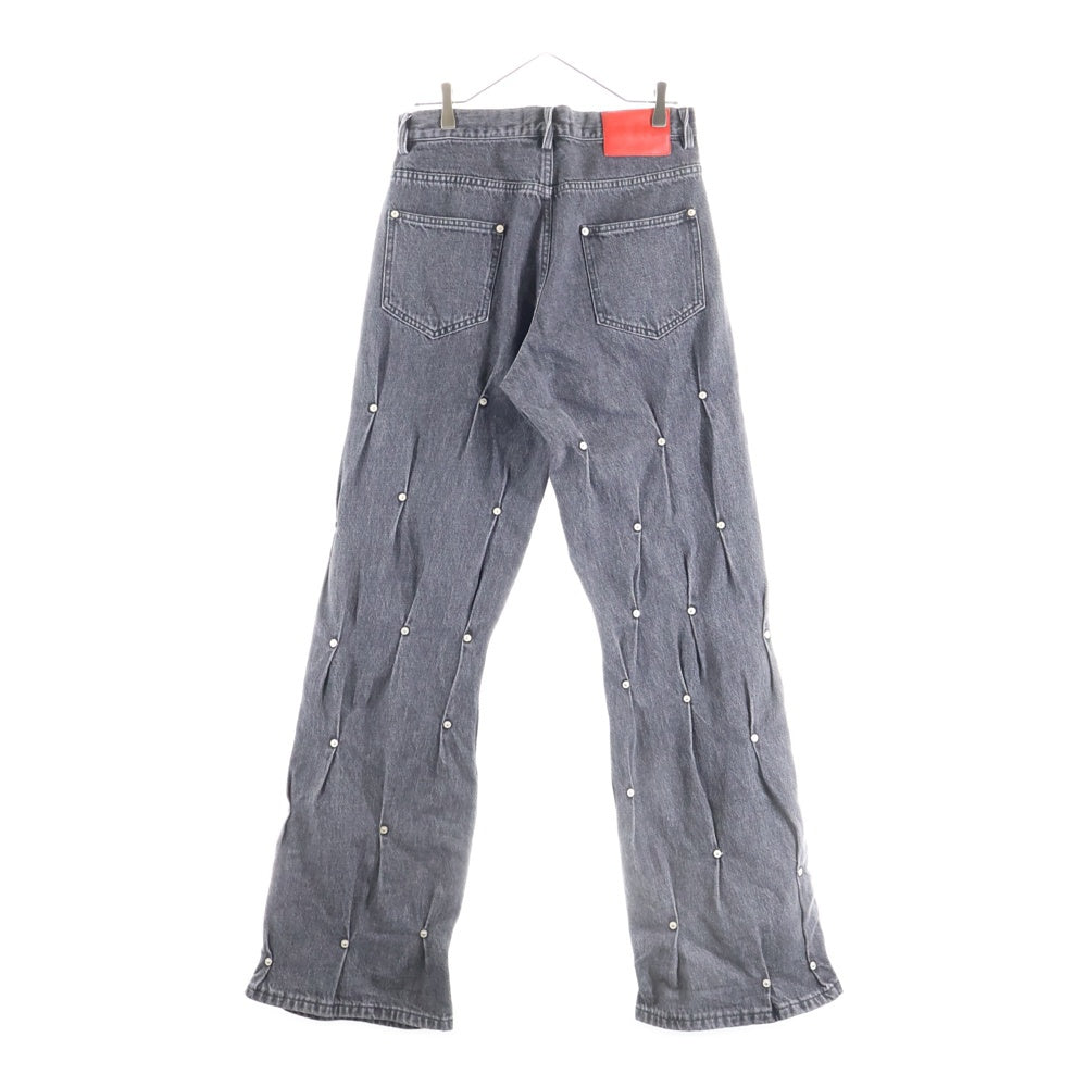 KUSIKOHC(クシコック) 24SS Multi Rivet Denim Pants スタッズ装飾デニムパンツ インディゴ
