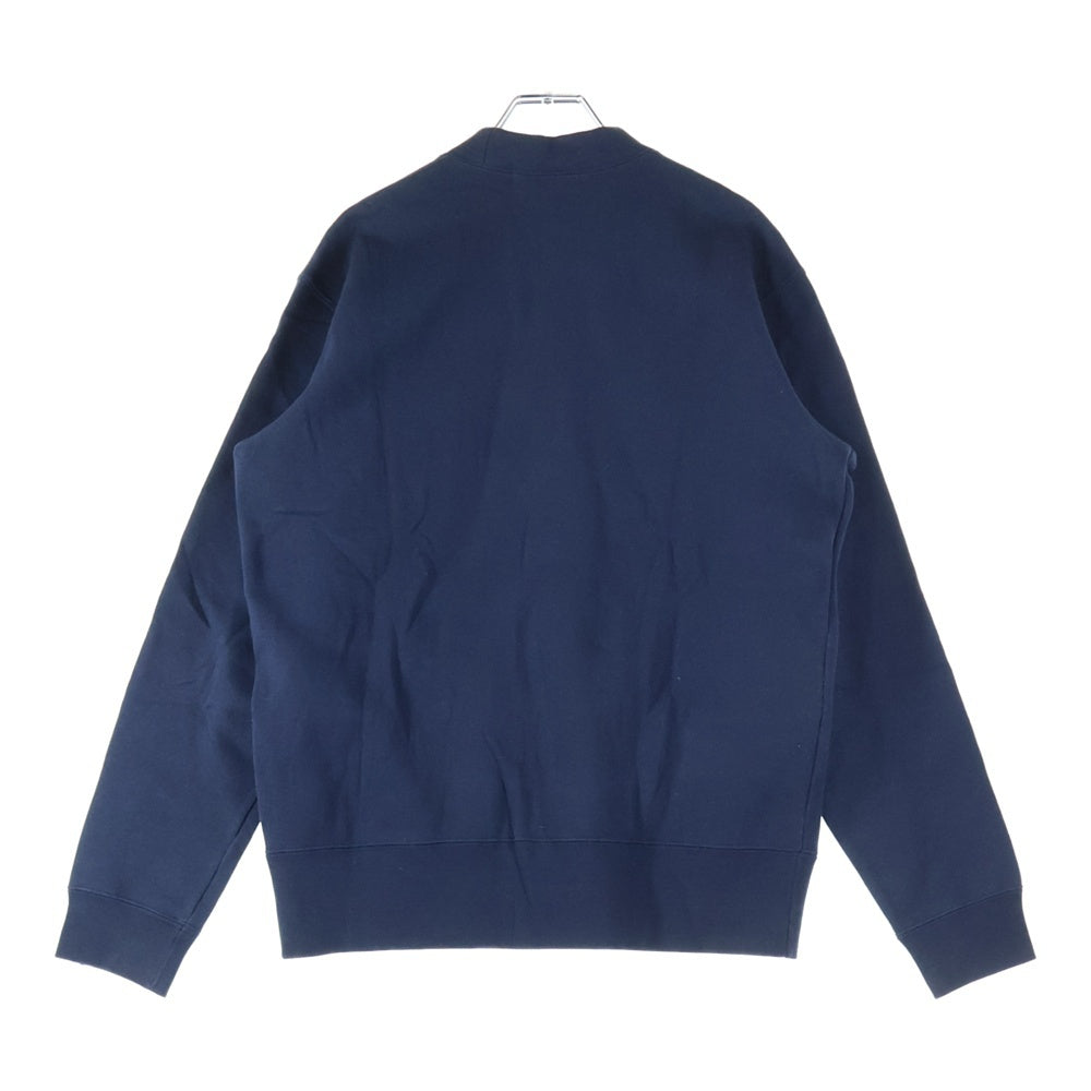 A BATHING APE(アベイシングエイプ) Cardigan ロゴ刺繍 Vネックカーディガン ネイビー