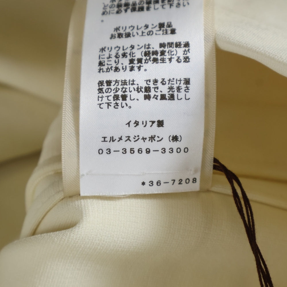 HERMES(エルメス) Zippered Overshirt Jacket ジップアップ オーバーサイズ ジャケット ブルゾン ホワイト レディース 3E0215DJ