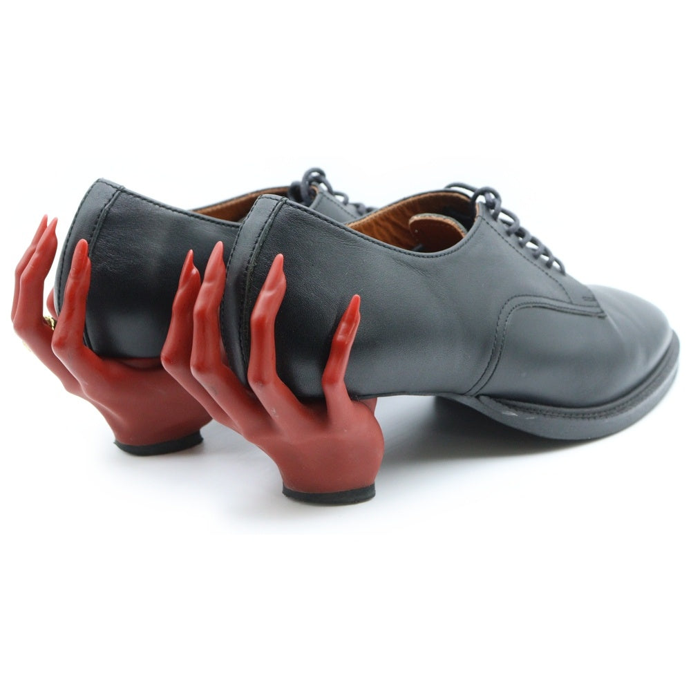 ha | za | ma(ハザマ) 惹きずり込まれる運命のドレスシューズ ローカットシューズ レディース ブラック/レッド