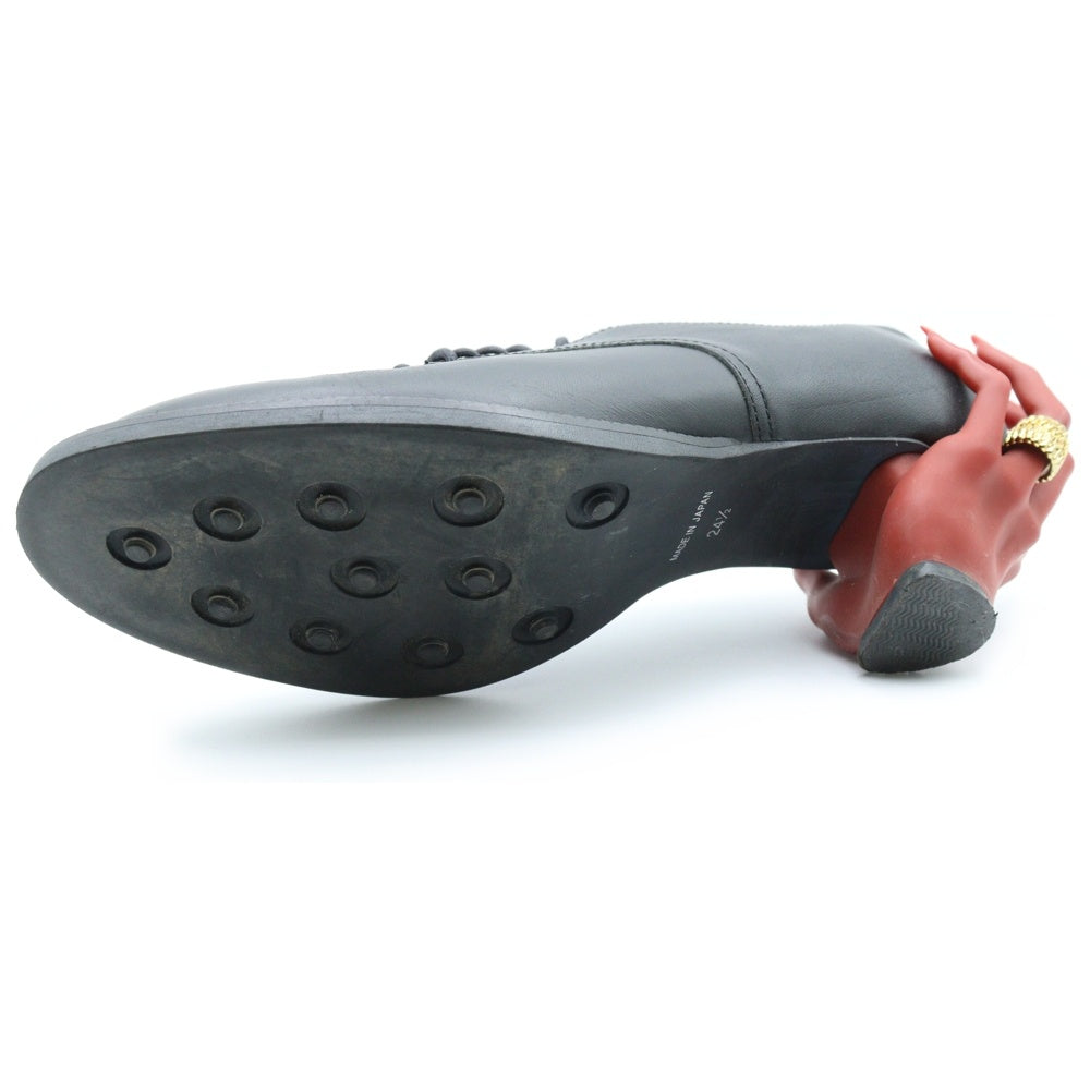 ha | za | ma(ハザマ) 惹きずり込まれる運命のドレスシューズ ローカットシューズ レディース ブラック/レッド