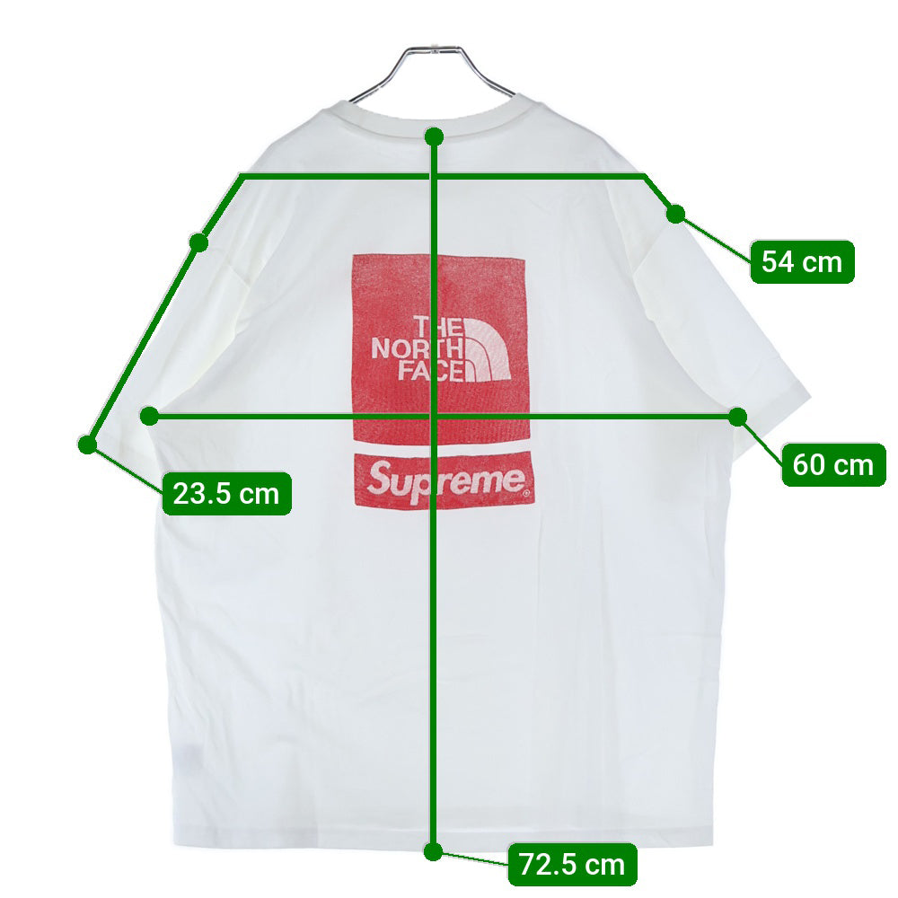 SUPREME(シュプリーム) 24SS ×THE NORTH FACE S/S Top Tee ザノースフェイス ショートスリーブ トップ クルーネック半袖Tシャツ カットソー ホワイト NT02412I