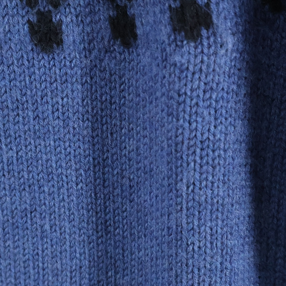 CristaSeya(クリスタセヤ) OVERSIZED MOUNTAIN SWEATER オーバーサイズ マウンテン スウェット ブラック/ブルー セーター