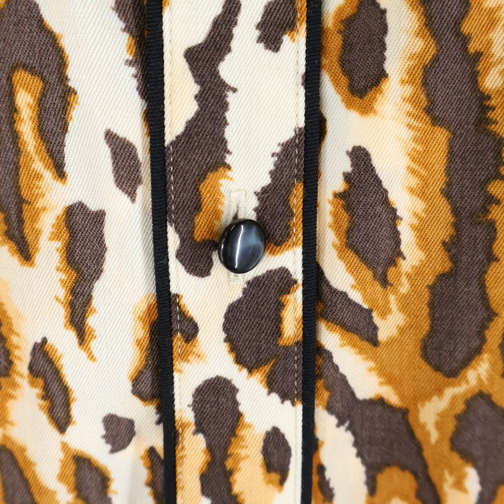 WACKO MARIA(ワコマリア) ×WOLF'S HEAD WESTERN SHIRT L/S ウルフズヘッド ウエスタン 長袖シャツ ブラウン