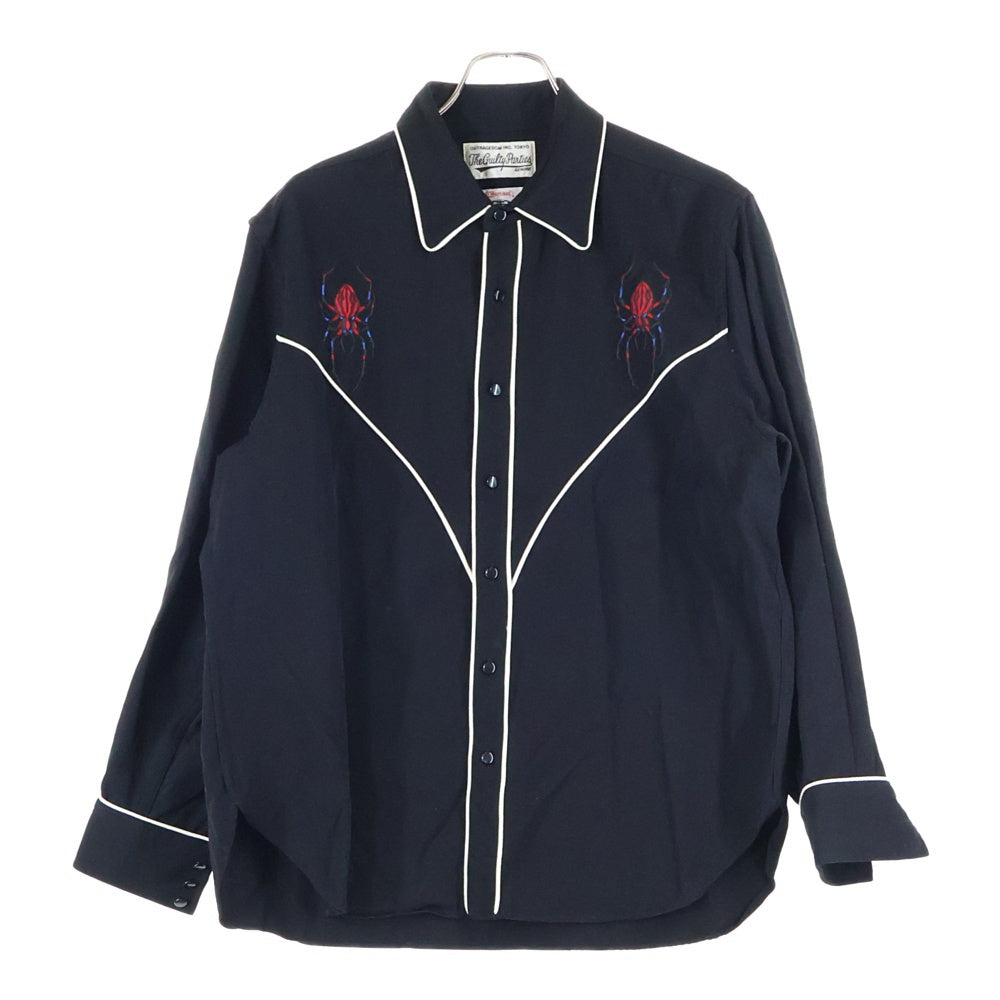 WACKO MARIA(ワコマリア) ×WOLF'S HEAD WESTERN SHIRT L/S ウルフズヘッド ウエスタン 長袖シャツ ブラック