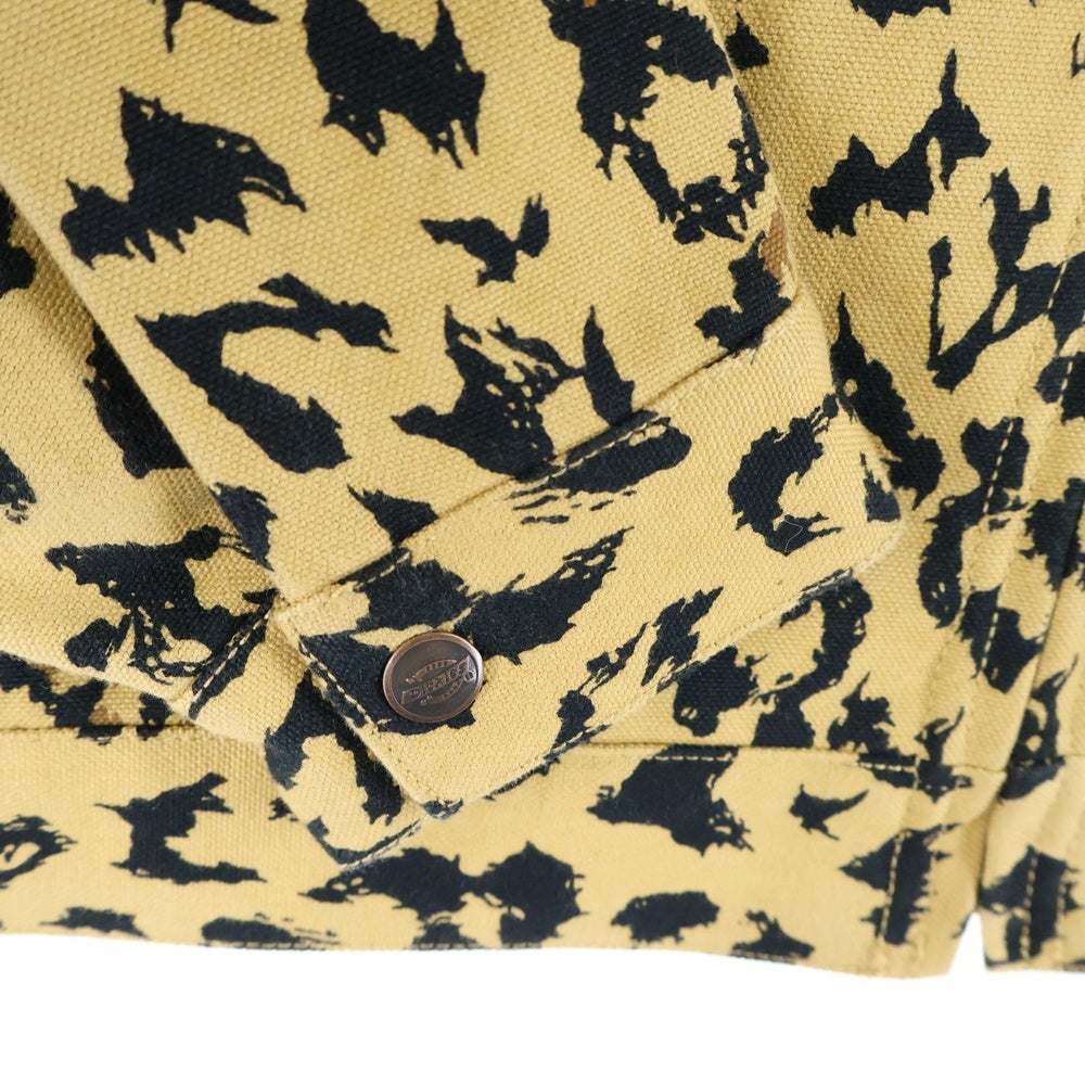 WACKO MARIA(ワコマリア) ×Dickies LEOPARD WORK JACKET ディッキーズ レオパード ワーク ジャケット ブラック/イエロー