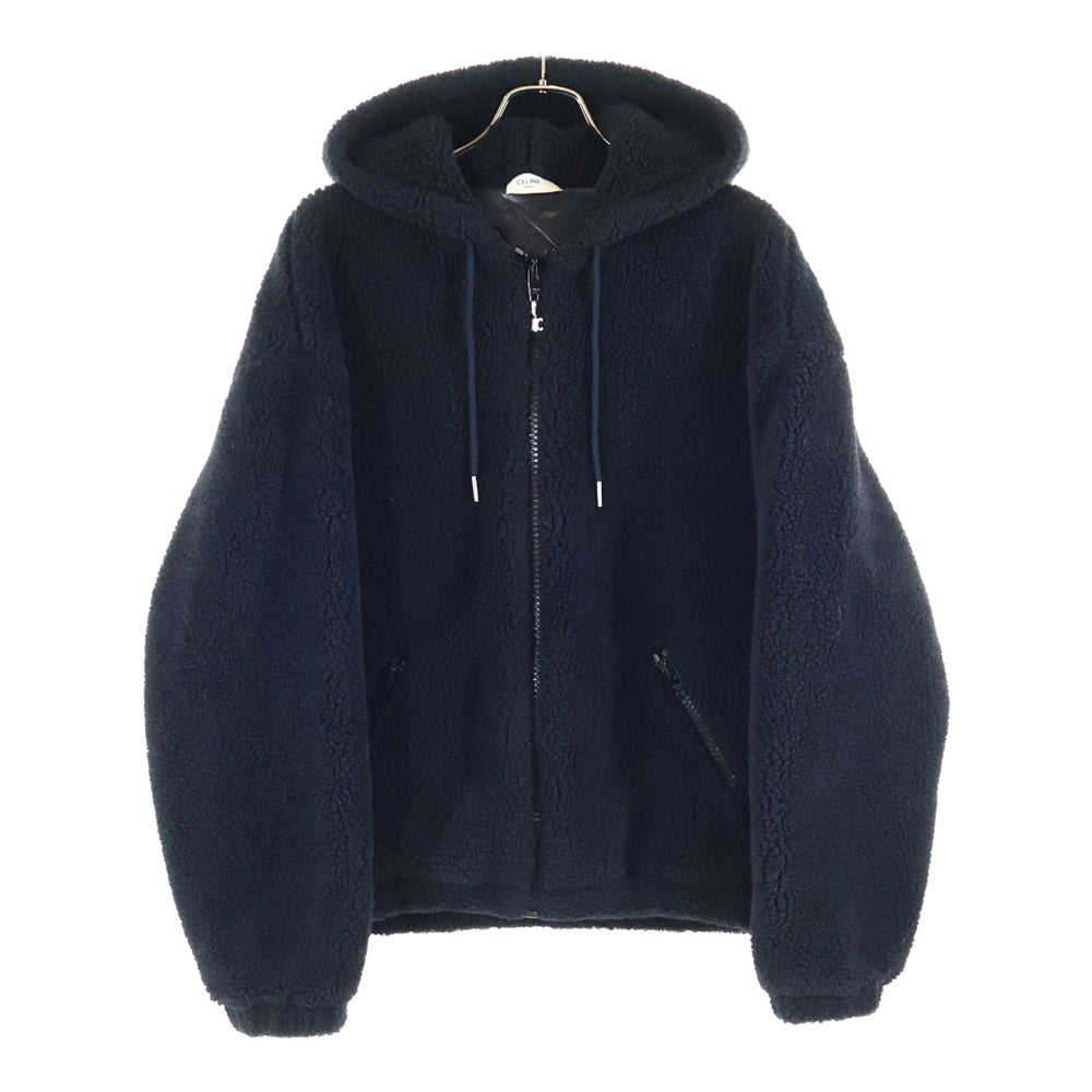 CELINE(セリーヌ) Boa Fleece Hoodie スタッズ トリオンフ ジップ