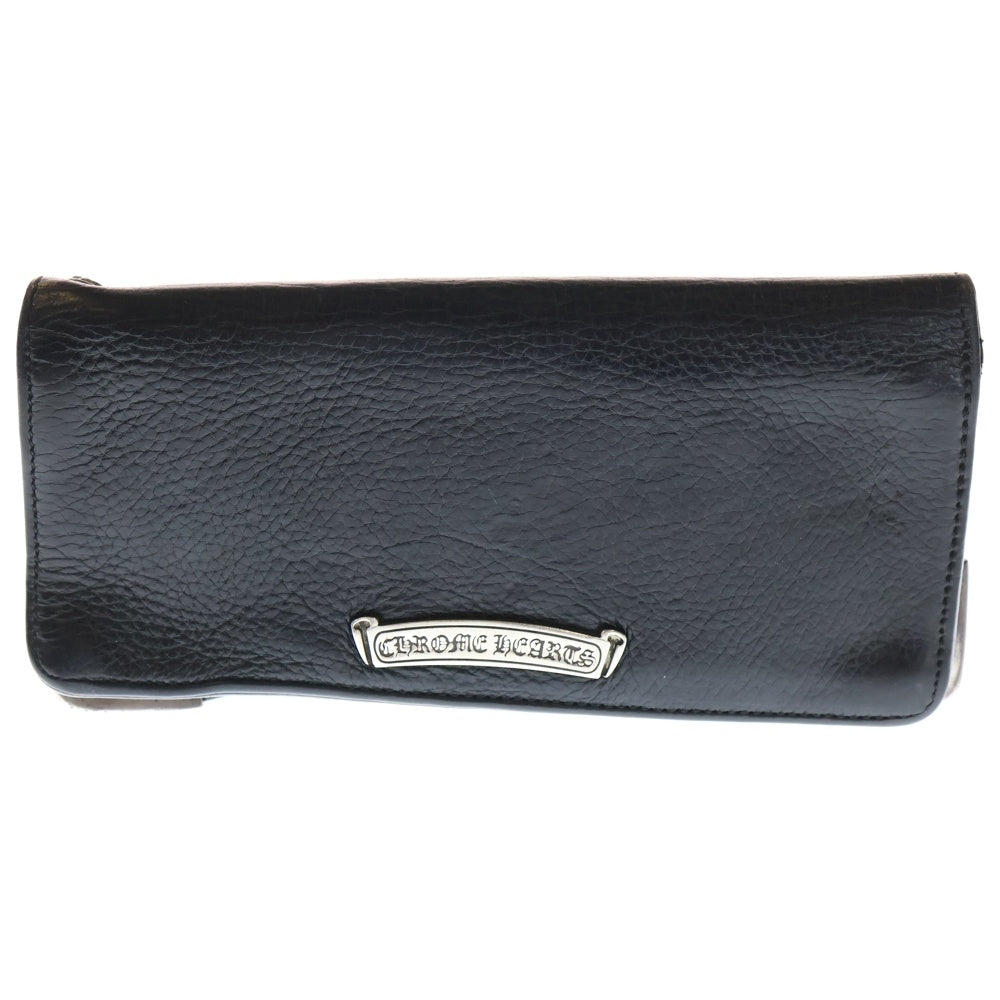 CHROME HEARTS(クロムハーツ) LNG SNGL FLD TIPS シングルフォールド レザーウォレット 財布 ブラック BCA380
