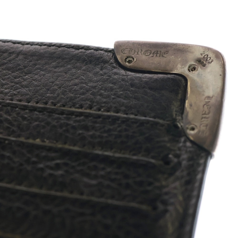 CHROME HEARTS(クロムハーツ) LNG SNGL FLD TIPS シングルフォールド レザーウォレット 財布 ブラック BCA380