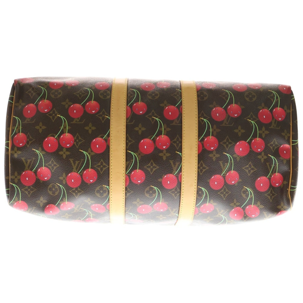 LOUIS VUITTON(ルイヴィトン) モノグラムチェリー キーポル45 レザーボストンバッグ ブラウン M95011