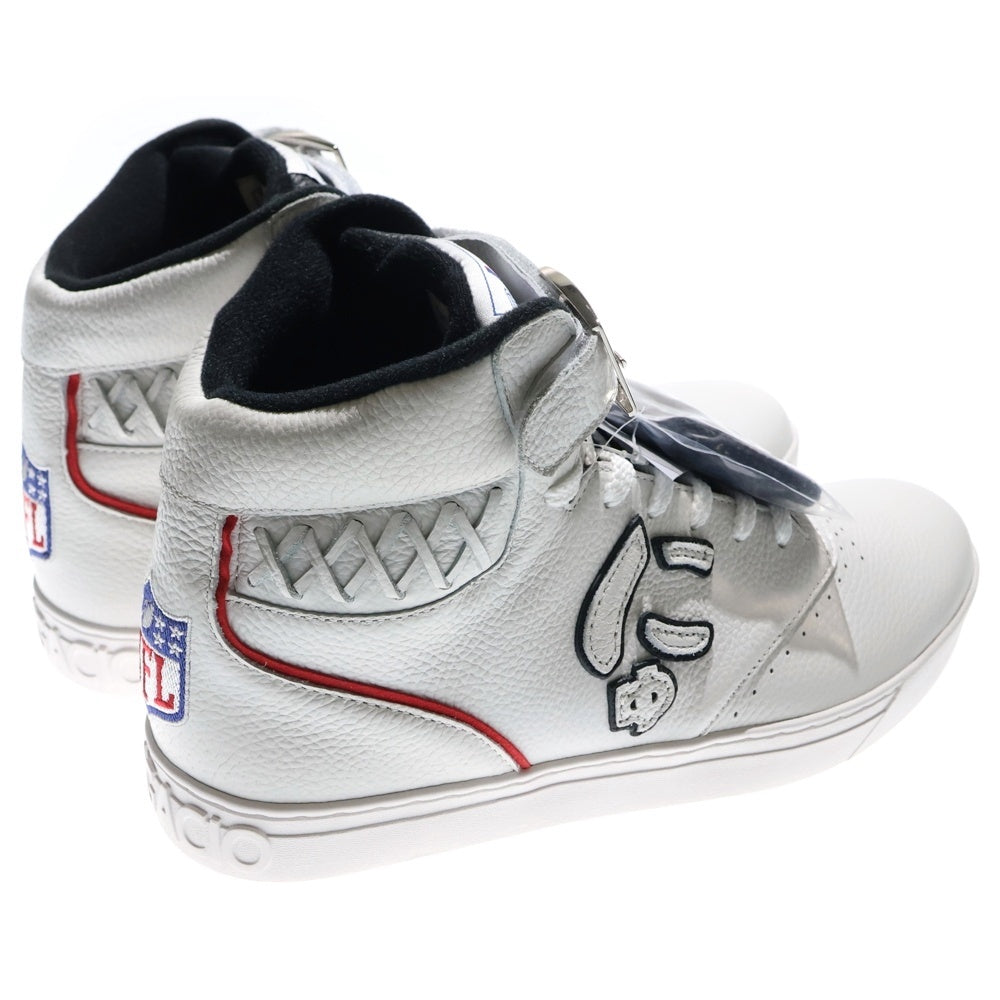 Sangacio(サンガッチョ) ×NFL CONCRDE にゅ～ず ハイカットスニーカー ホワイト