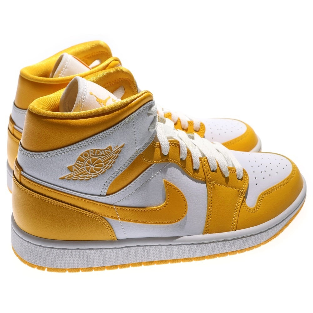 NIKE(ナイキ) WMNS AIR JORDAN 1 MID Lemon ウィメンズ エアジョーダン1 レモン ミッドカットスニーカー イエロー/ホワイト US11.5/28.5cm BQ6472-117