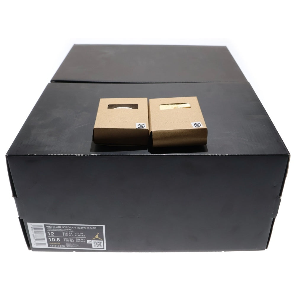 NIKE(ナイキ) ×A MA MANIERE WOMENS AIR JORDAN 4 RETRO OG SP ア マ マニエール ウィメンズ エアジョーダン4 レトロ ハイカットスニーカー ベージュ US12/29cm FZ4810-200