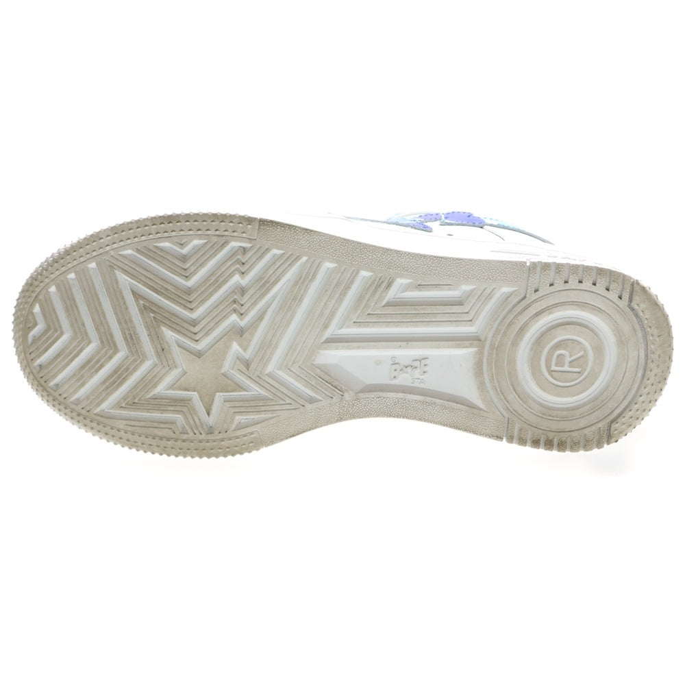 A BATHING APE(アベイシングエイプ) ABC CAMO BAPE STA ベイプスタ ローカットスニーカー ブルー/ホワイト US7/25cm OZXSHM191335N