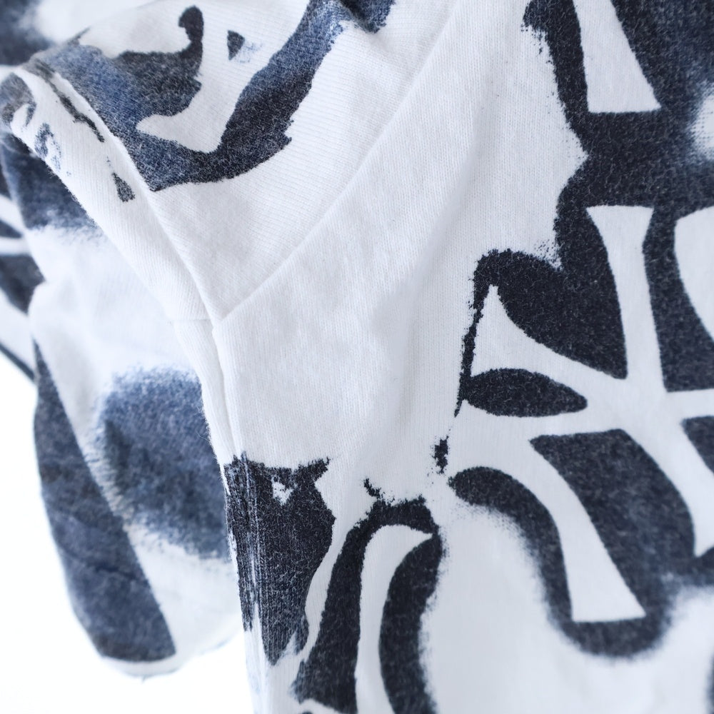 SUPREME(シュプリーム) 21AW ×New York Yankees 総柄プリント 半袖Tシャツ カットソー ホワイト/ネイビー