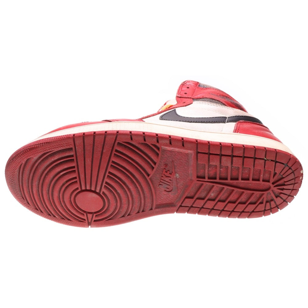 NIKE(ナイキ) AIR JORDAN1 RETRO HIGH OG LOST&FOUND エアジョーダン1 ロストファウンド シカゴ ハイカットスニーカー ホワイト/レッド US12/30cm DZ5485-612