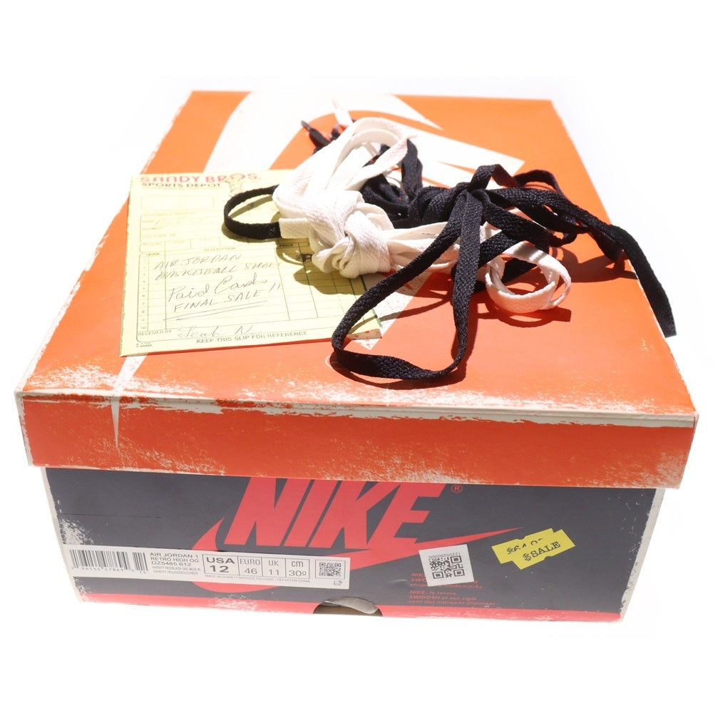 NIKE(ナイキ) AIR JORDAN1 RETRO HIGH OG LOST&FOUND エアジョーダン1 ロストファウンド シカゴ ハイカットスニーカー ホワイト/レッド US12/30cm DZ5485-612