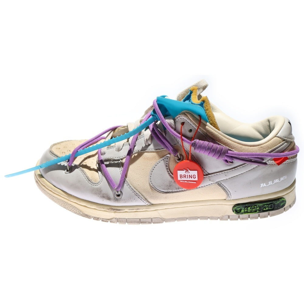 NIKE(ナイキ) ×Off White DUNK LOW オフホワイト ダンク ローカットスニーカー ホワイト US11/29cm DM1602-125