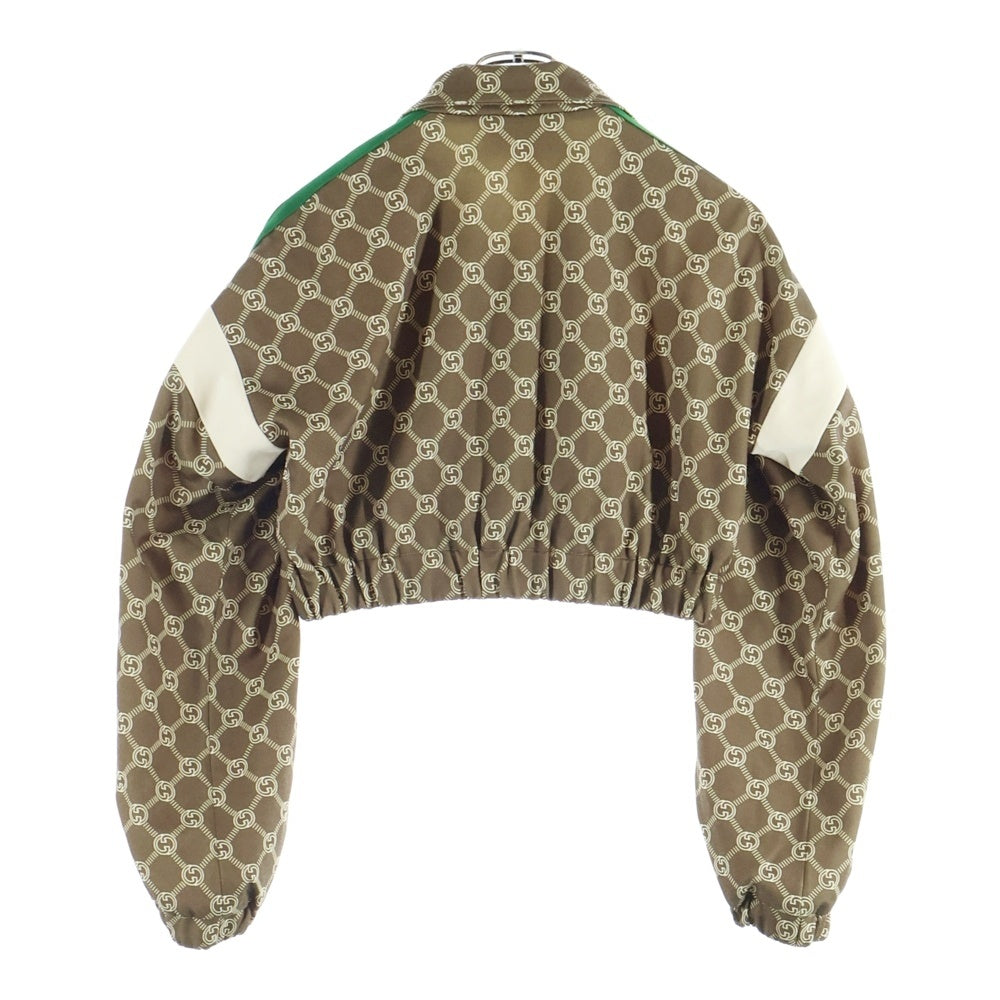 GUCCI(グッチ) インターロッキングG GG柄 ジップアップ トラックジャケット レディース ブラウン 671495 XJD1G