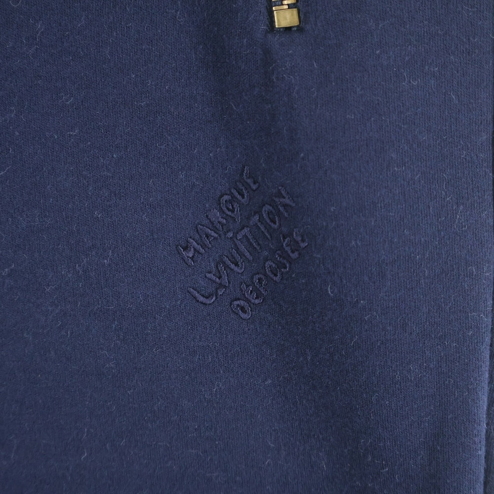 LOUIS VUITTON(ルイヴィトン) 24SS フェイクパール装飾ジャージージョギングロングパンツ ブラック RM241 CFJ HQY80W