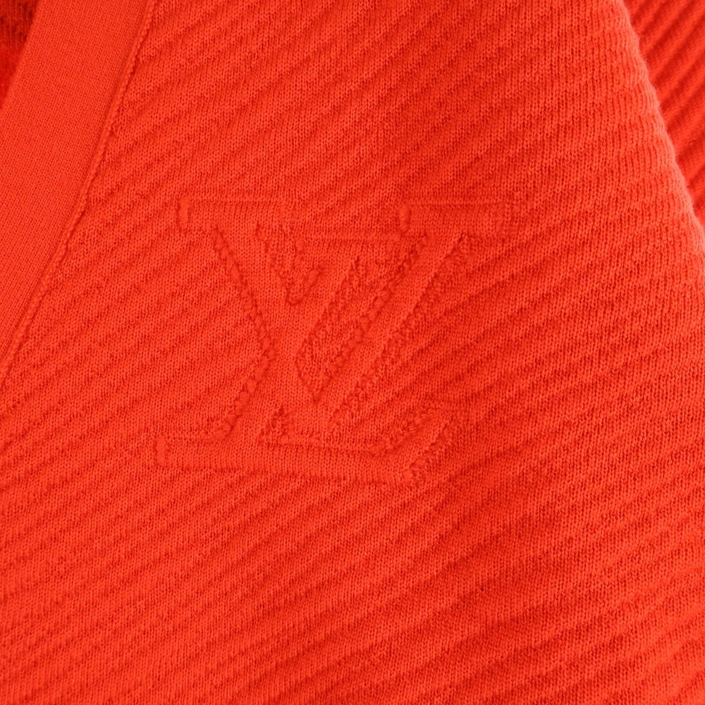 LOUIS VUITTON(ルイヴィトン) 24SS フロントLVロゴ ウール カーディガン レッド RM241M ZLL HQN03W