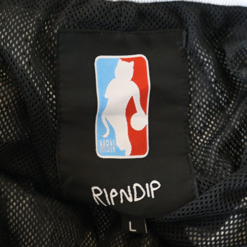 RIPN DIP(リップンディプ) 総柄グラフィックデザイン ショーツ ハーフパンツ ブラック/ブルー