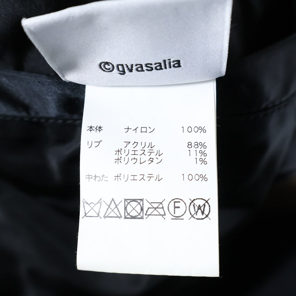 VETEMENTS(ヴェトモン) 20AW リバーシブルダブルジッパー ミリタリージャケット ブルゾン ブラック/アイボリー UAH21JA001